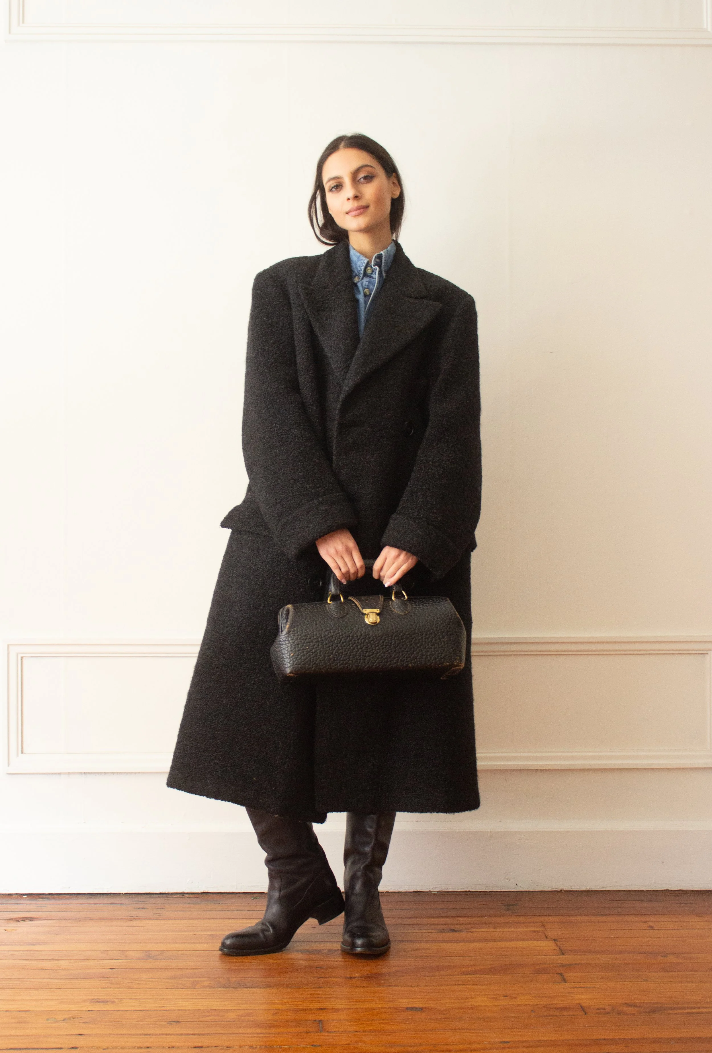 1940s Pebbled Leather Doctor Bag — Wayward Collection